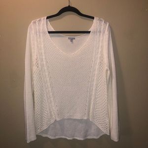 Stylish white sweater